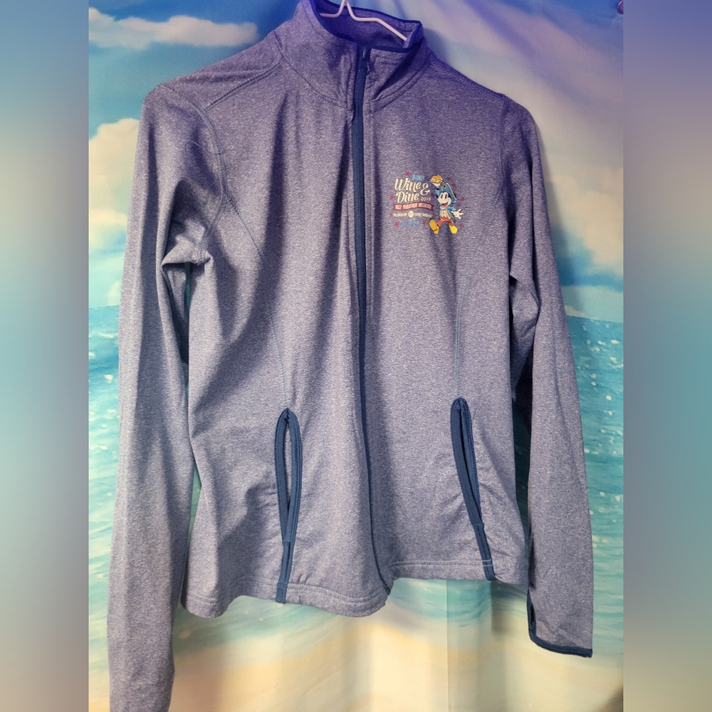 Disney Wine & Dine Half Marathon Weekend 2019 Full Zip Jacket Women's Size Small